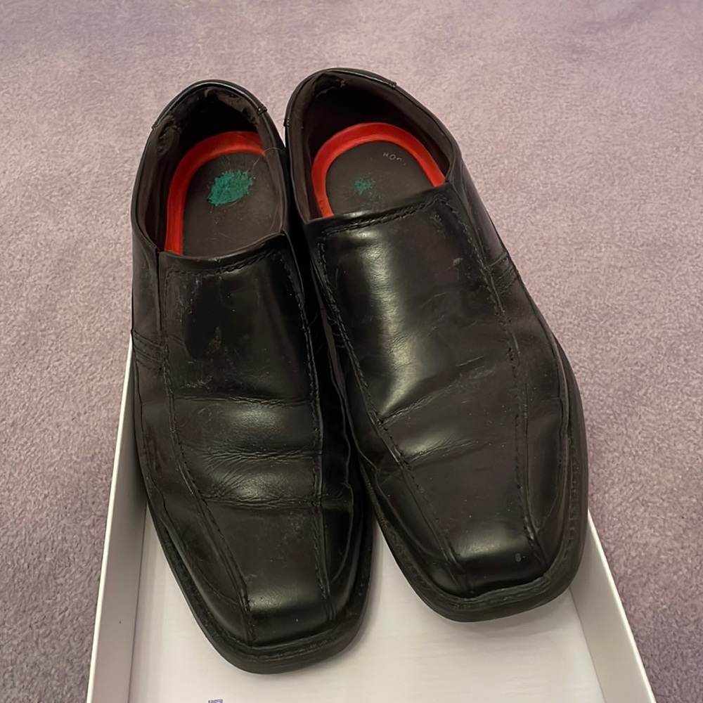 Black Rockport 91/2 m lightweight leather loafer